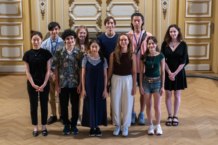 The young-artist piano cohort at the Chroma Festival, Miskolc