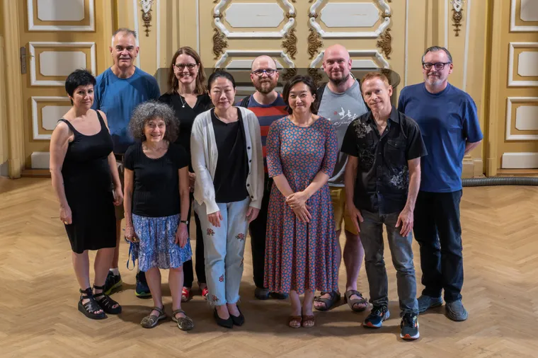 The Chroma Festival faculty in the organ hall, Miskolc